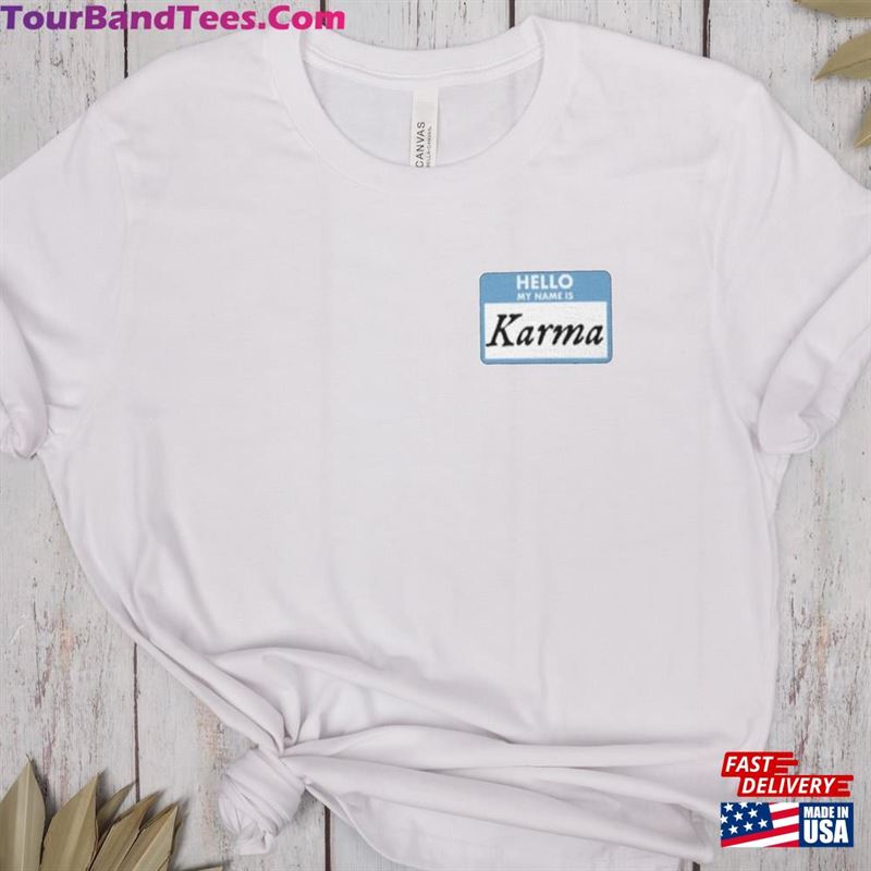 Karma Is My Boyfriend Meet Me At Midnight Shirt Song Inspired Hoodie The Eras Tour T-Shirt Unisex 29Uf163314 – Utopia Fashion