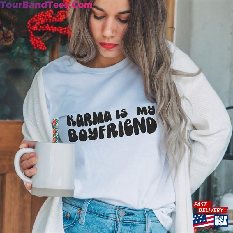 Karma Is My Boyfriend Midnights Album Shirt Song Inspired Sweatshirt The Eras Tour T-Shirt Hoodie 29Uf163349 – Utopia Fashion