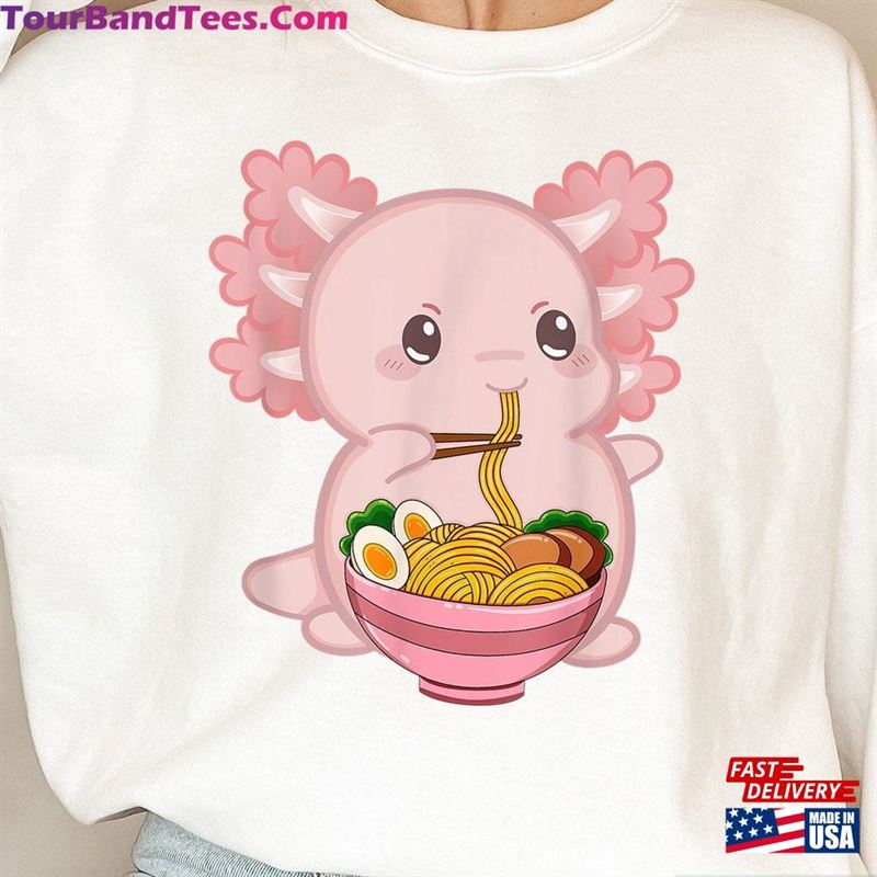 Kawaii Anime Axolotl Ramen Noodle Shirt Funny Cute Sweatshirt T-Shirt 29Uf163160 – Utopia Fashion