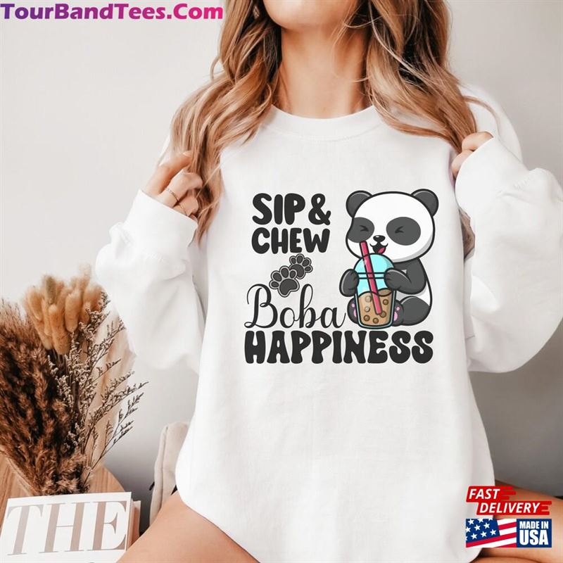 Kawaii Cute Panda Bubble Tea Sweatshirt For Boba Manga Lovers Anime Lover Sweater Fun Crewneck Daughter Unisex 29Uf163861 – Utopia Fashion