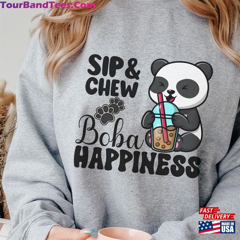 Kawaii Cute Panda Bubble Tea Sweatshirt For Boba Manga Lovers Anime Lover Sweater Fun Crewneck Daughter Unisex 29Uf163861 – Utopia Fashion