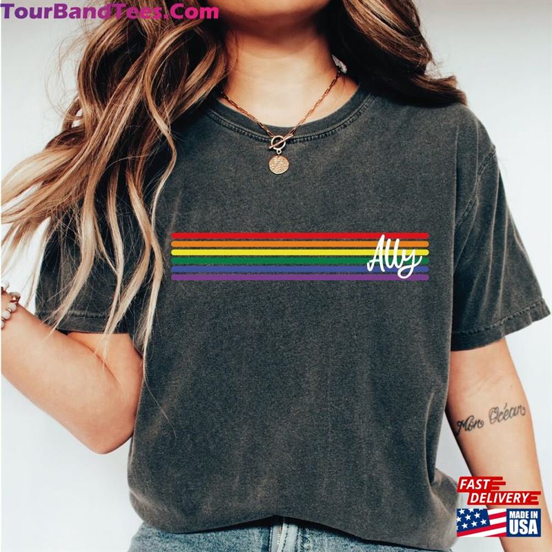 Lgbtq Ally Shirt Pride For Rainbow T-Shirt Unisex 29Uf164210 – Utopia Fashion