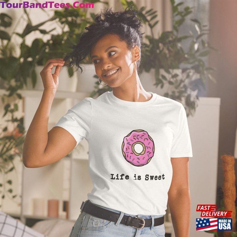 Life Is Sweet Donut Shirt Funny Donuts Classic Sweatshirt 29Uf157308 – Utopia Fashion