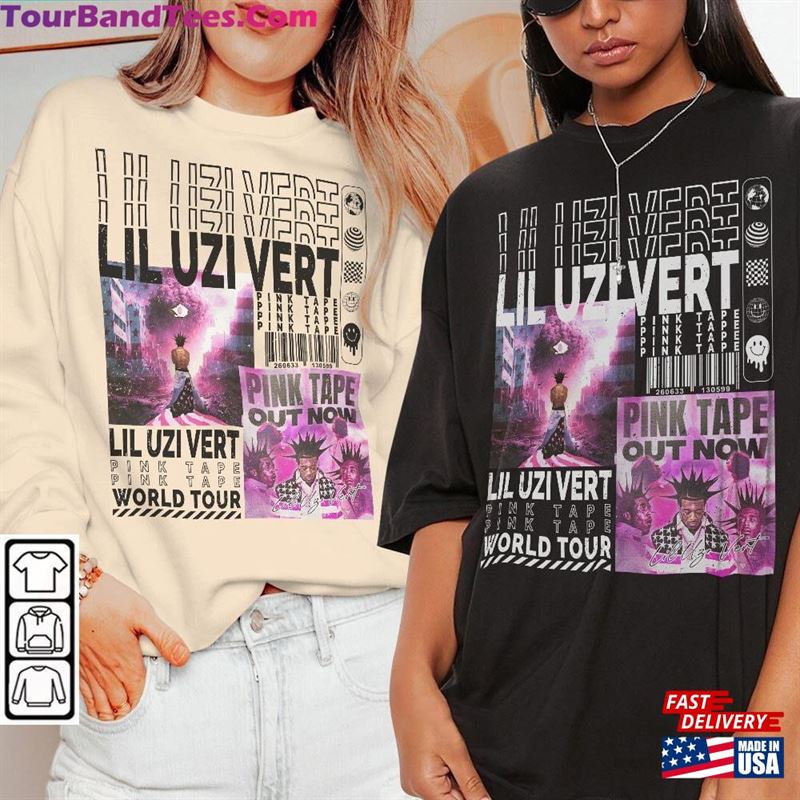 Lil Uzi Vert Rap Shirt Y2K 90S Merch Vintage Pink Tape T-Shirt World Tour Tickets Album American Flag V3 L17 Hoodie Classic 29Uf157026 – Utopia Fashion