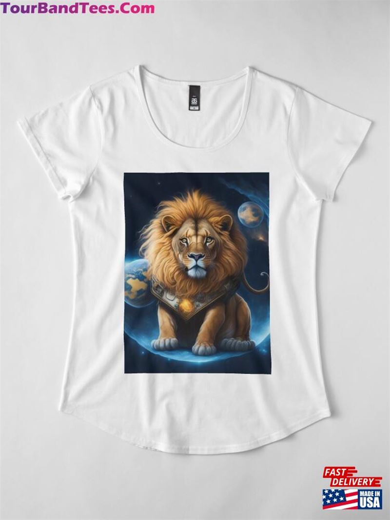 Lion In The Space T-Shirt Sweatshirt Hoodie 29Uf163686 – Utopia Fashion