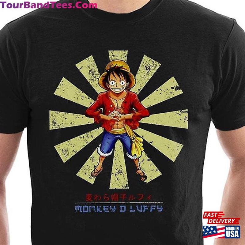 Luffy Retro Anime T-Shirt Men’S Fun Comedy Shirts Unisex Style Cotton Adults Sweatshirt 29Uf157286 – Utopia Fashion