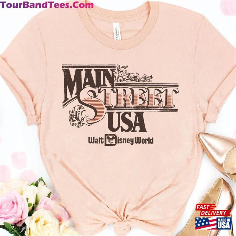 Main Street U S A Walt Disney World T-Shirt Magic Kingdom Park Disneyland Family Vacation Hoodie Unisex 29Uf163499 – Utopia Fashion