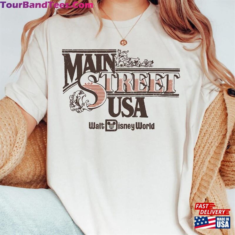 Main Street U S A Walt Disney World T-Shirt Magic Kingdom Park Disneyland Family Vacation Hoodie Unisex 29Uf163499 – Utopia Fashion