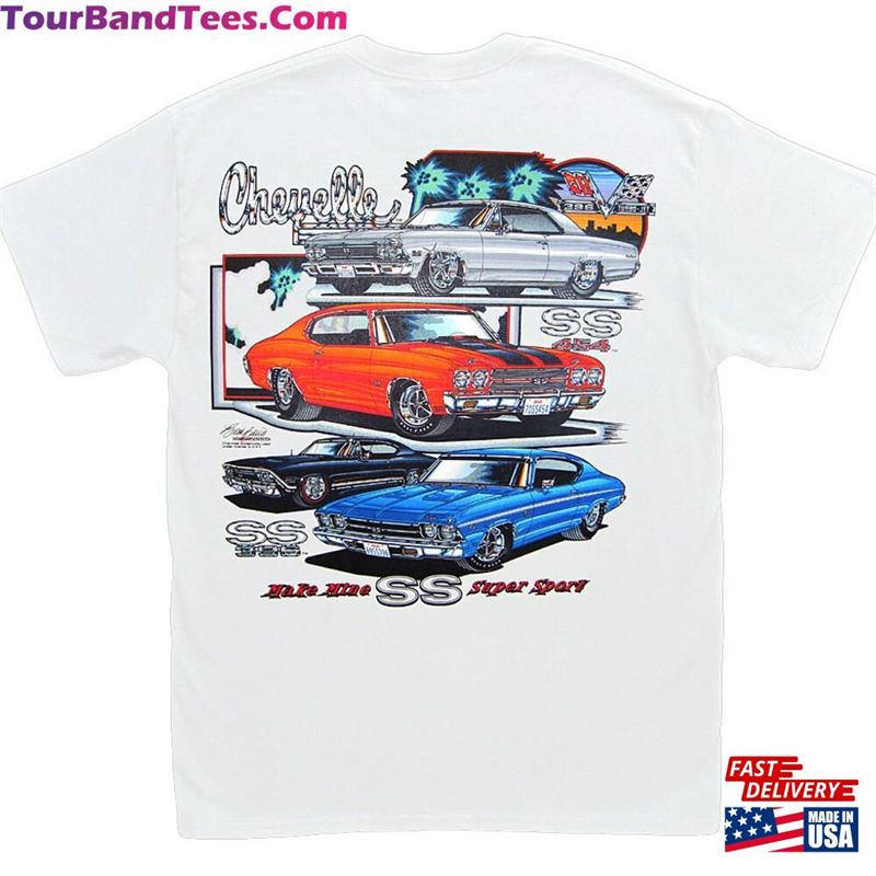 Make Mine Ss Chevelle White T-Shirt Hs Ss396 Ss454 Chevrolet Chevy Sweatshirt Classic 29Uf163953 – Utopia Fashion