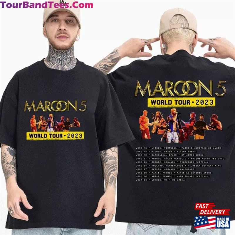 Maroon World Tour Shirt The Residency Graphic Merch Hoodie T-Shirt 29Uf157107 – Utopia Fashion