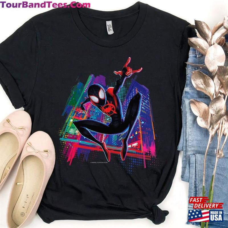 Marvel Spider Man Miles Morales Graffiti City T-Shirt Fan Gifts Hoodie 29Uf163243 – Utopia Fashion