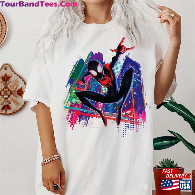 Marvel Spider Man Miles Morales Graffiti City T-Shirt Fan Gifts Hoodie 29Uf163243 – Utopia Fashion