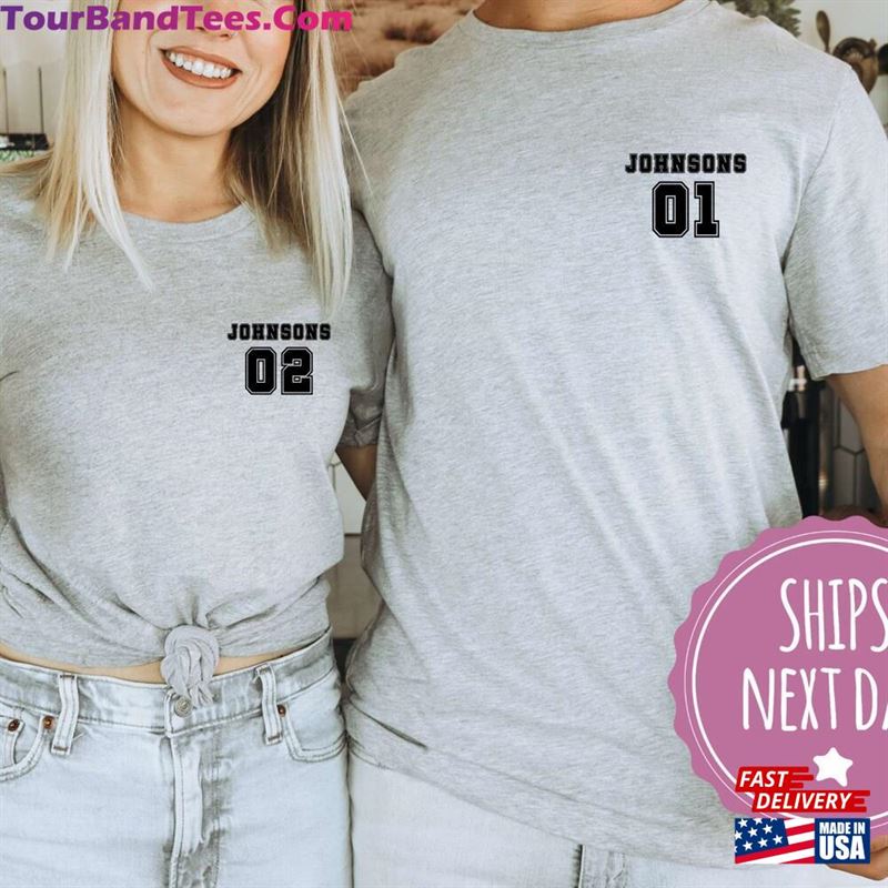 Matching Family Shirts Personalized Last Name For Couples Custom T-Shirt Hoodie 29Uf152031 – Utopia Fashion