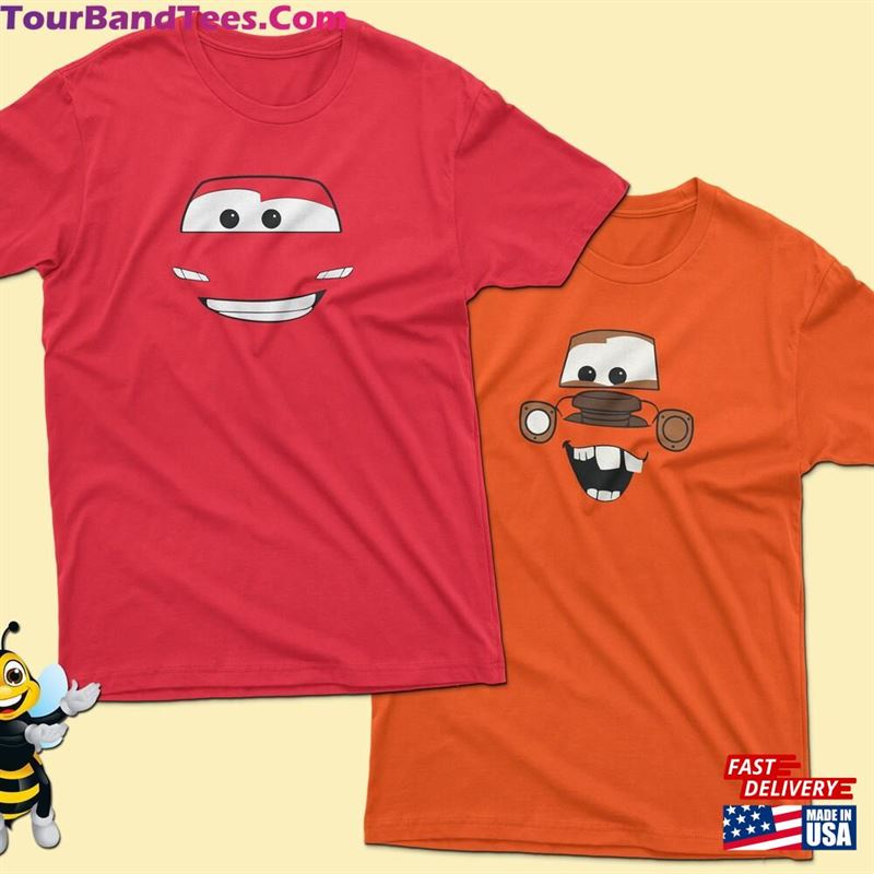 Mcqueen And Mater T-Shirts Disney Cars Cartoon Shirts Family Couples Birthday Party Matching Sweatshirt Unisex 29Uf142124 – Utopia Fashion