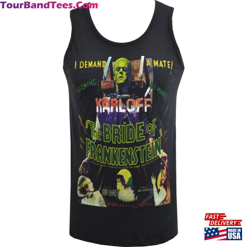 Mens Horror Tank Top Bride Of Frankenstein Monster Gothic B Movie Halloween Hoodie T-Shirt 29Uf163348 – Utopia Fashion