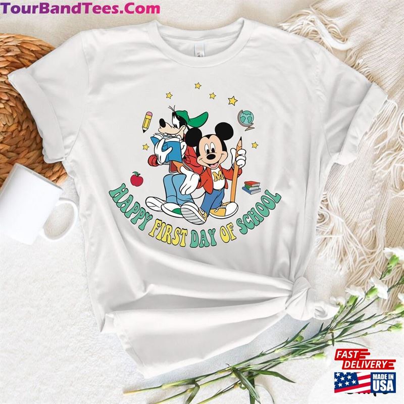 Mickey Happy First Day Of School T-Shirt And Friend Shirt Disney Hoodie Unisex 29Uf152073 – Utopia Fashion