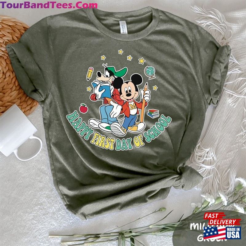 Mickey Happy First Day Of School T-Shirt And Friend Shirt Disney Hoodie Unisex 29Uf152073 – Utopia Fashion