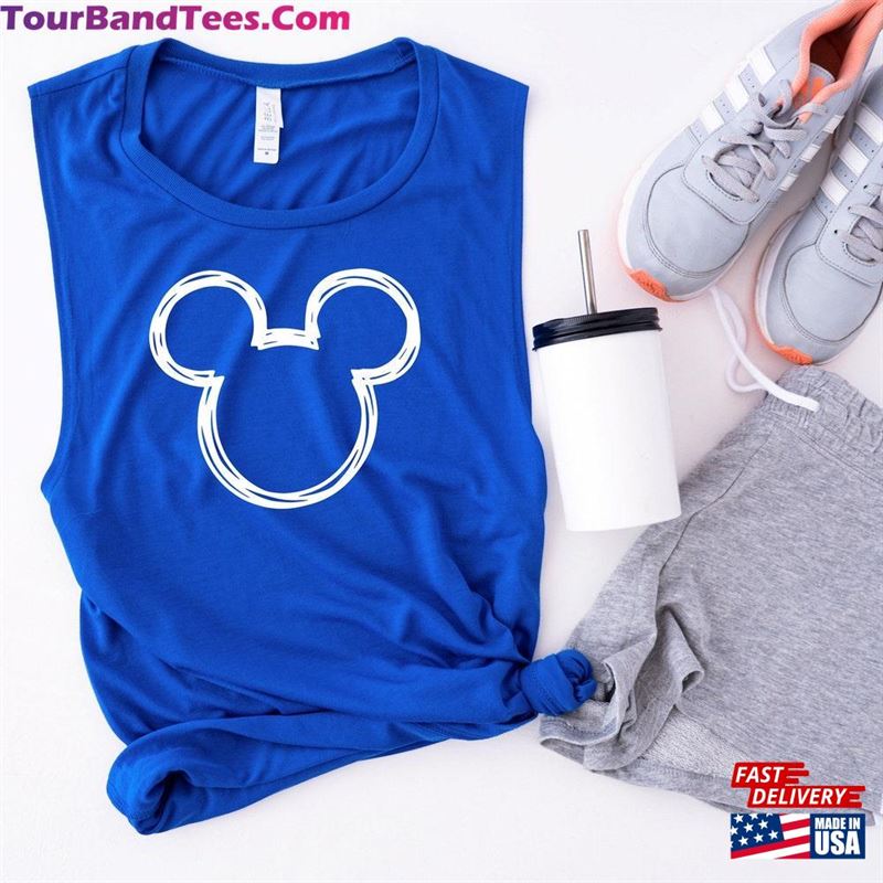 Mickey Mouse Sketch Muscle Tank Women’S Disney Top Shirts For Magic Kingdom Sweatshirt Classic 29Uf157450 – Utopia Fashion