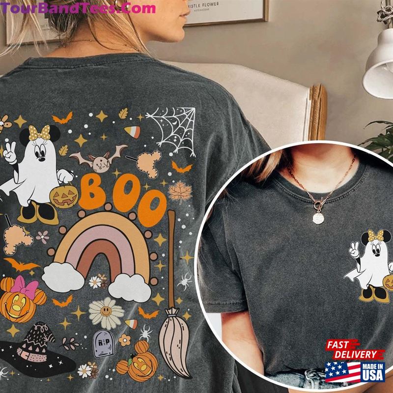 Minnie Ghost Halloween Comfort Colors Shirt Mickey Spooky Unisex Sweatshirt 29Uf162937 – Utopia Fashion