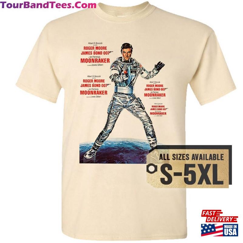 Moonraker James Bond V8 Natural White Grey Vintage Men T-Shirt All Sizes S 5Xl Film Unisex 29Uf162940 – Utopia Fashion