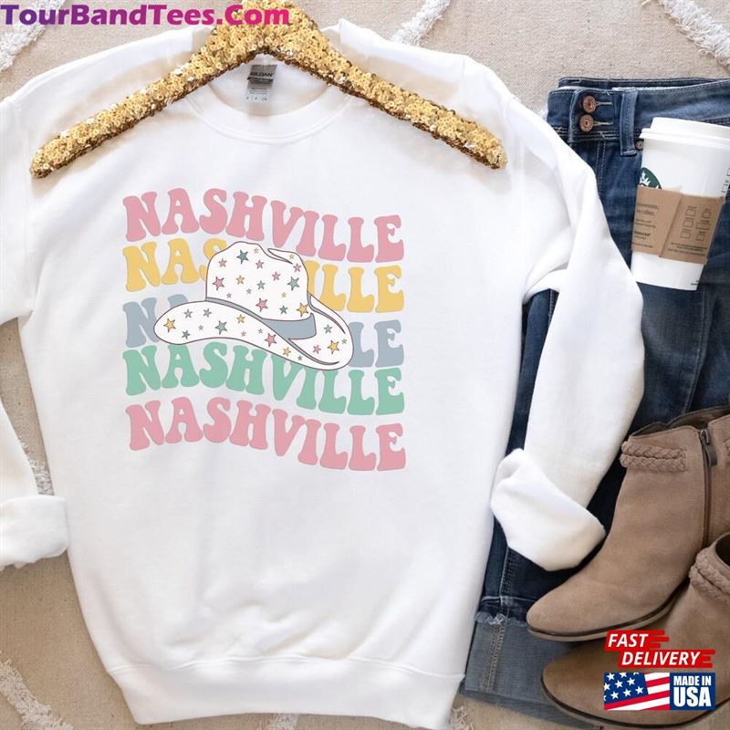 Nashville Sweatshirt Retro Shirt Girls Trip T-Shirt Classic Unisex 29Uf147346 – Utopia Fashion