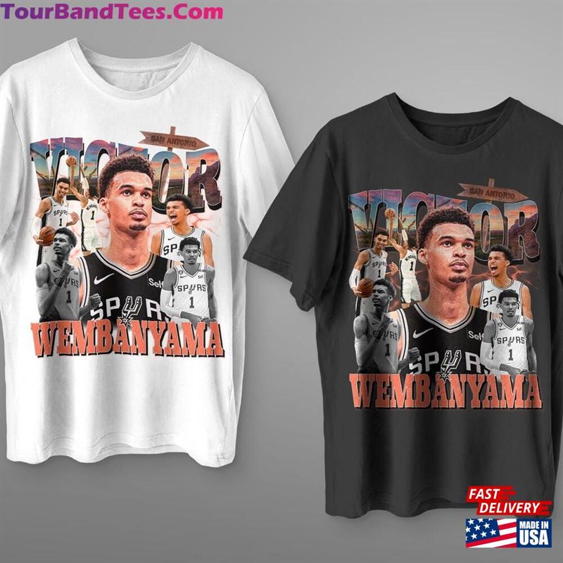 Nba’S Young Player Victor Wembanyama Graphical Collage Png For Sublimation Use On T Shirt Patches Unisex T-Shirt 29Uf157218 – Utopia Fashion