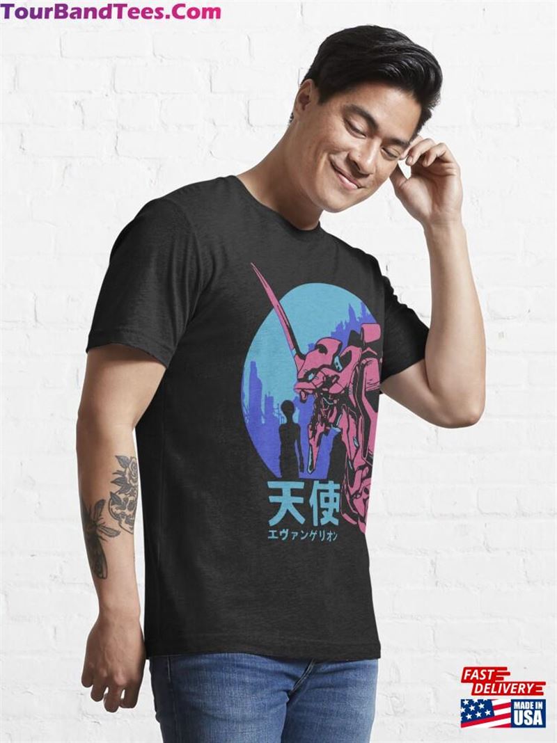 Neon Genesis Evangelion Retro Vintage Essential T-Shirt Classic 29Uf164167 – Utopia Fashion