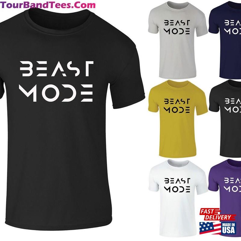 New Adults Mens Beast Mode Gym Workout Motivational T-Shirt Top S Xxl Classic 29Uf147380 – Utopia Fashion