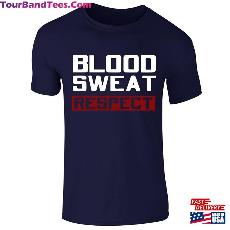 New Adults Mens Blood Sweat Respect Gym Motivational T-Shirt Top S Xxl Classic 29Uf147344 – Utopia Fashion