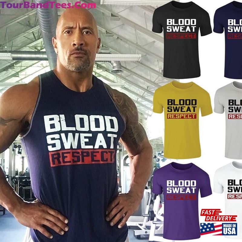 New Adults Mens Blood Sweat Respect Gym Motivational T-Shirt Top S Xxl Classic 29Uf147344 – Utopia Fashion