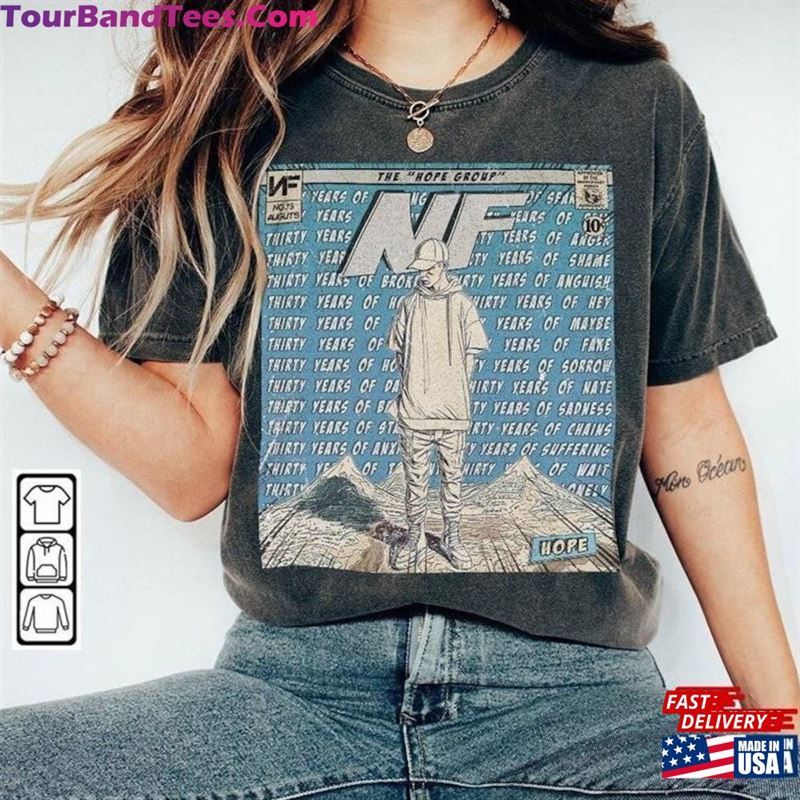 Nf Comic Shirt 90S Vintage Merch Book Art Hope Album World Tour Ticket Graphic Tee Unisex Gift Hoodie Concert For Fan Sweatshirt T-Shirt 29Uf147591 – Utopia Fashion