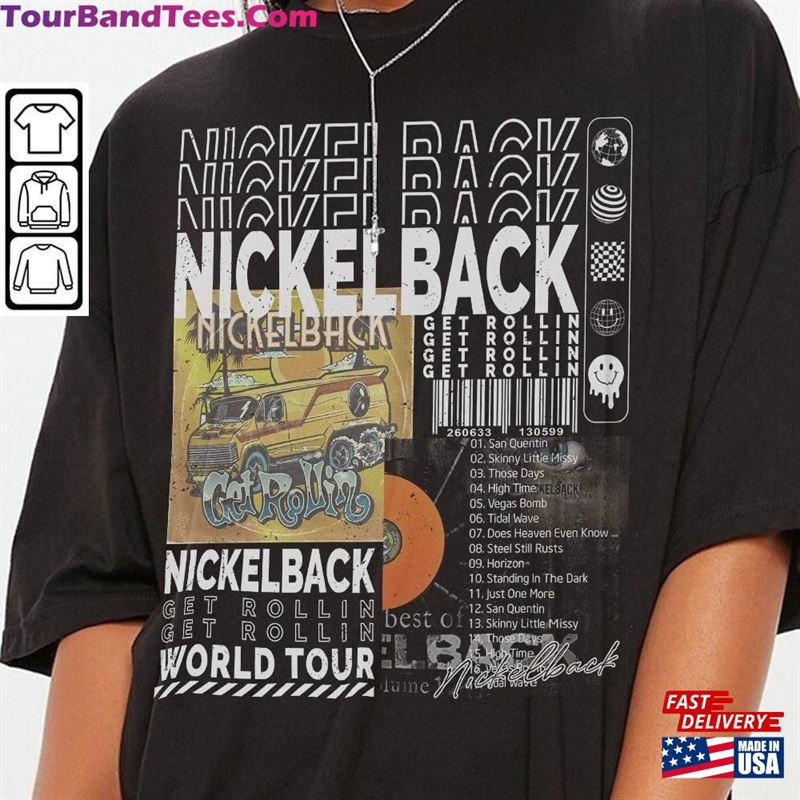 Nickelback Music Shirt Merch Vintage Get Rollin Unisex Classic 29Uf163855 – Utopia Fashion