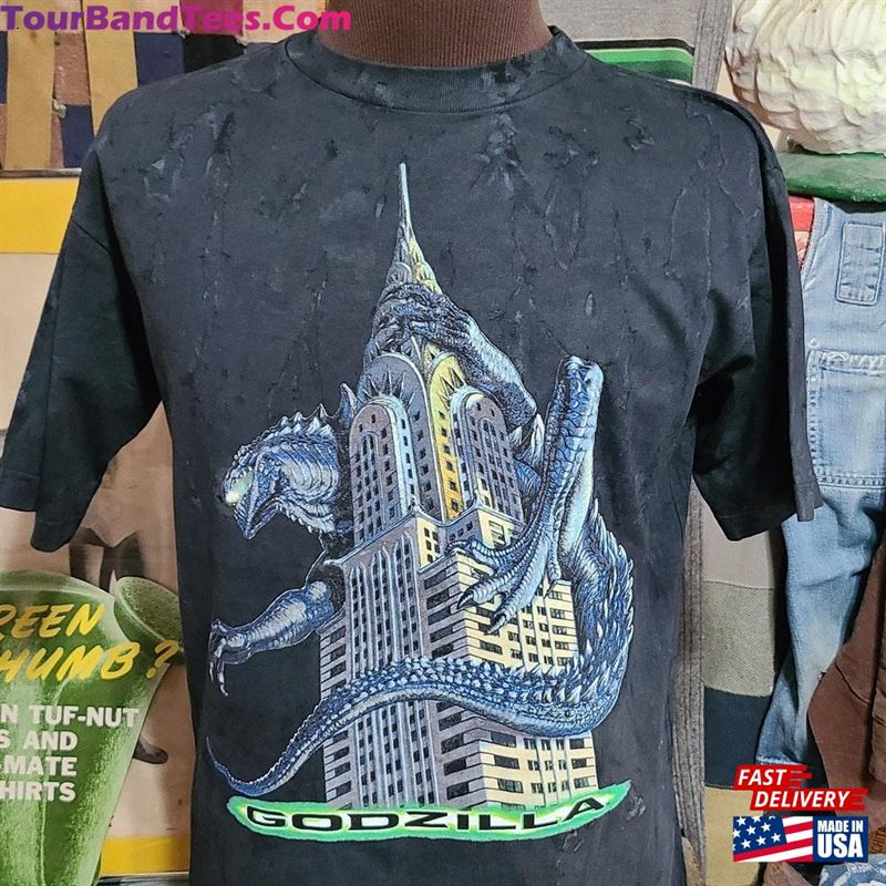 Nos Vintage Godzilla Dragon Dinosaur Monster Movie Promo 90S Tee T Shirt Unisex T-Shirt 29Uf157437 – Utopia Fashion