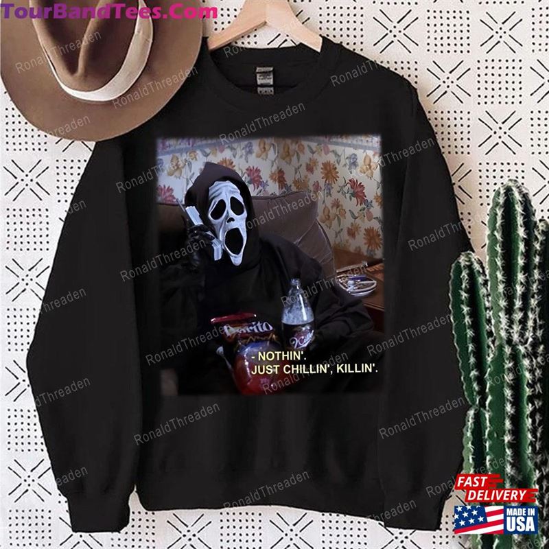 Nothin’Chillin Killin Horror Sweatshirt T-Shirt Unisex 29Uf157305 – Utopia Fashion