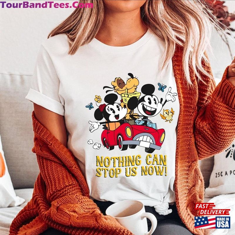 Nothing Can Stop Us Now Mickey Minnie Pluto Runaway Railway Shirt Hoodie Sweatshirt 29Uf157260 – Utopia Fashion