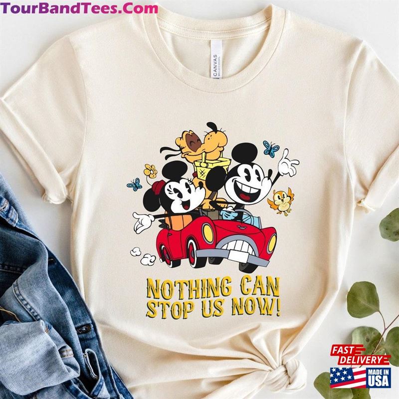 Nothing Can Stop Us Now Mickey Minnie Pluto Runaway Railway Shirt Hoodie Sweatshirt 29Uf157260 – Utopia Fashion