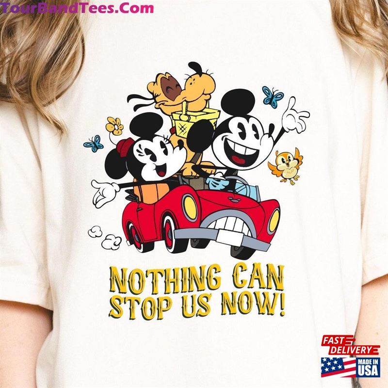 Nothing Can Stop Us Now Mickey Minnie Pluto Runaway Railway Shirt Hoodie Sweatshirt 29Uf157260 – Utopia Fashion