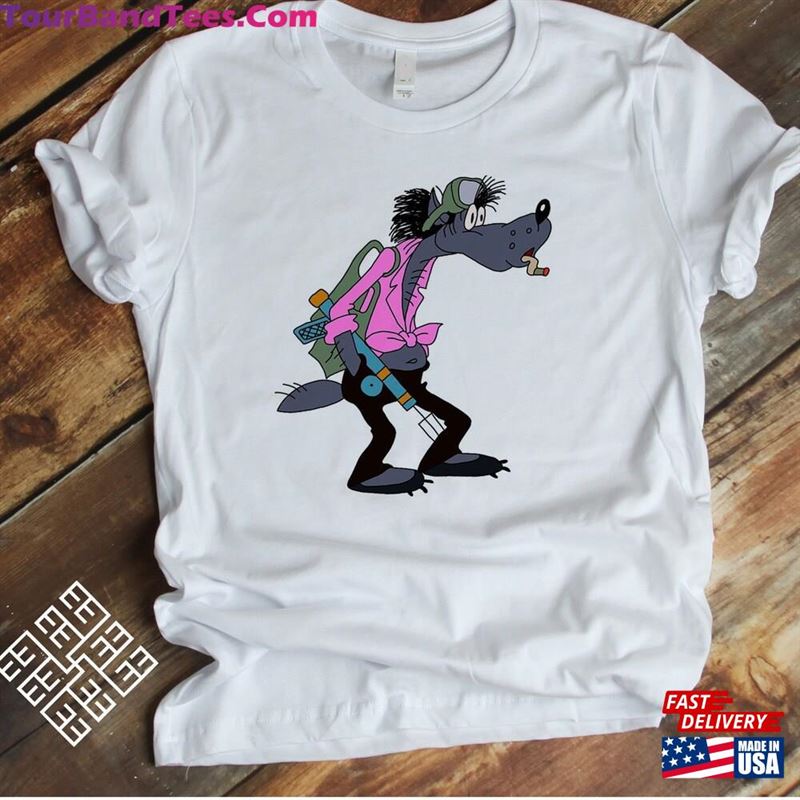 Nu Pogodi Wolf Smokes A Cigarette Before Spearfishing Soyuzmultfilm T-Shirt Unisex Hoodie 29Uf164192 – Utopia Fashion