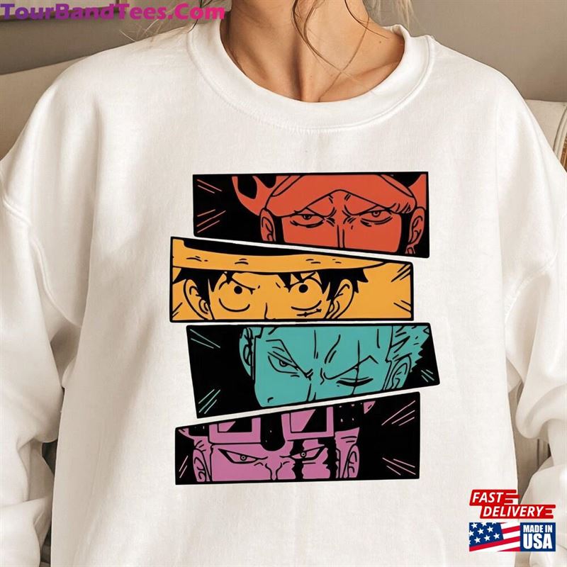 One Piece Sweatshirt Straw Hat Pirates Hoodie Monkey D Luffy T-Shirt 29Uf147337 – Utopia Fashion