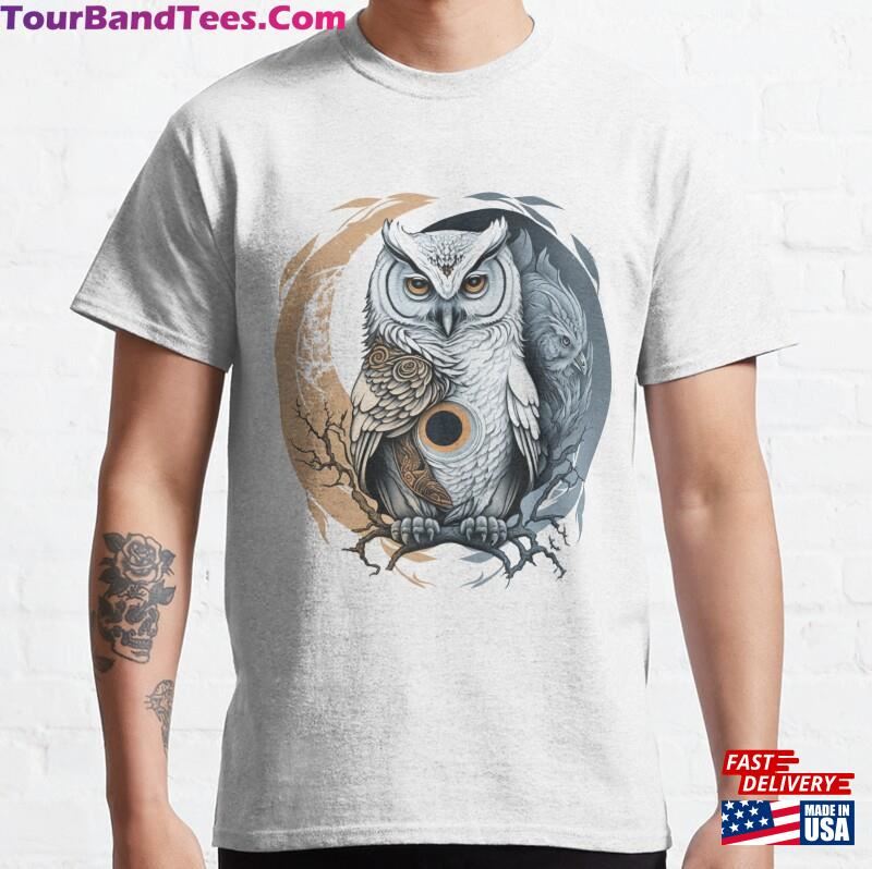 Owl Meditation Classic T-Shirt Unisex 29Uf163533 – Utopia Fashion