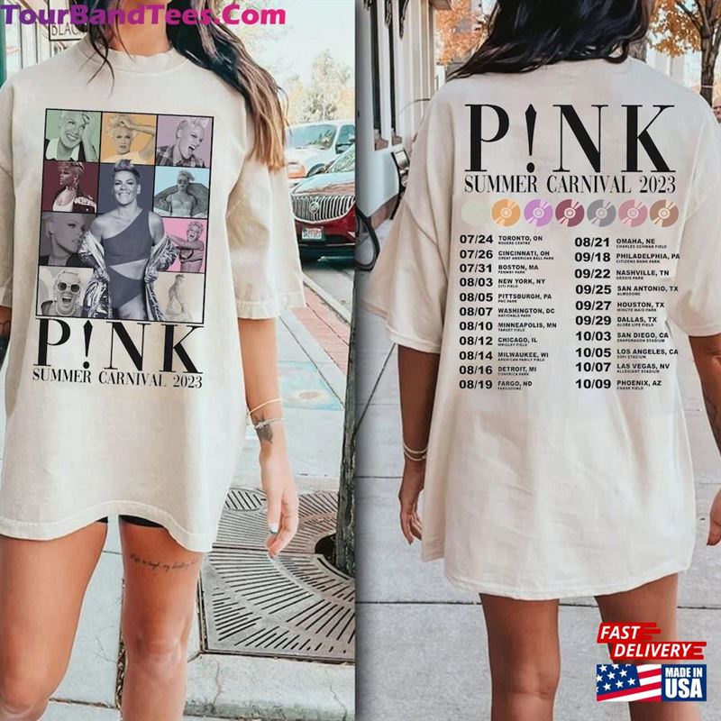 P!Nk Singer Summer Carnival Tour Shirt Pink Fan Lovers Music Sweatshirt Unisex 29Uf157109 – Utopia Fashion