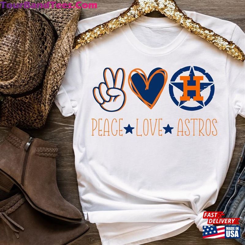 Peace Love Astros Unisex Hoodie 29Uf147413 – Utopia Fashion