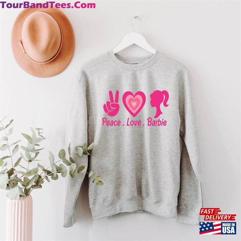 Peace Love Barbie Sweatshirt Shirt Dream House Unisex 29Uf152204 – Utopia Fashion