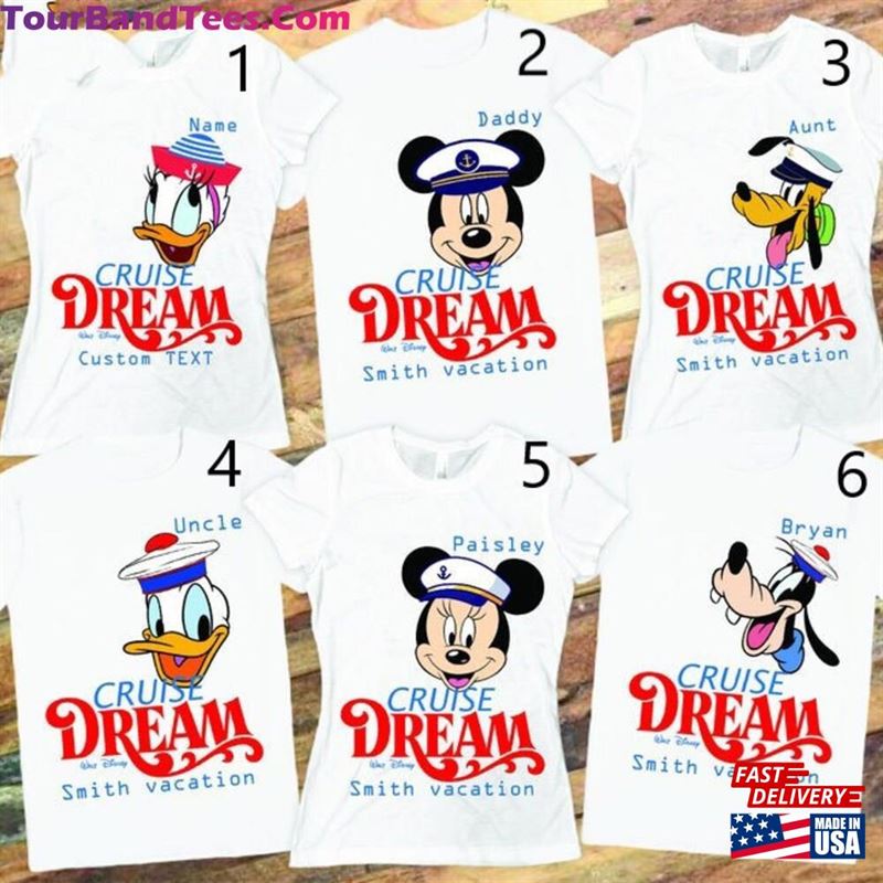 Personalized Dream Cruise Family Shirt Mouse And Friends Trip Matching Hoodie Classic 29Uf152281 – Utopia Fashion