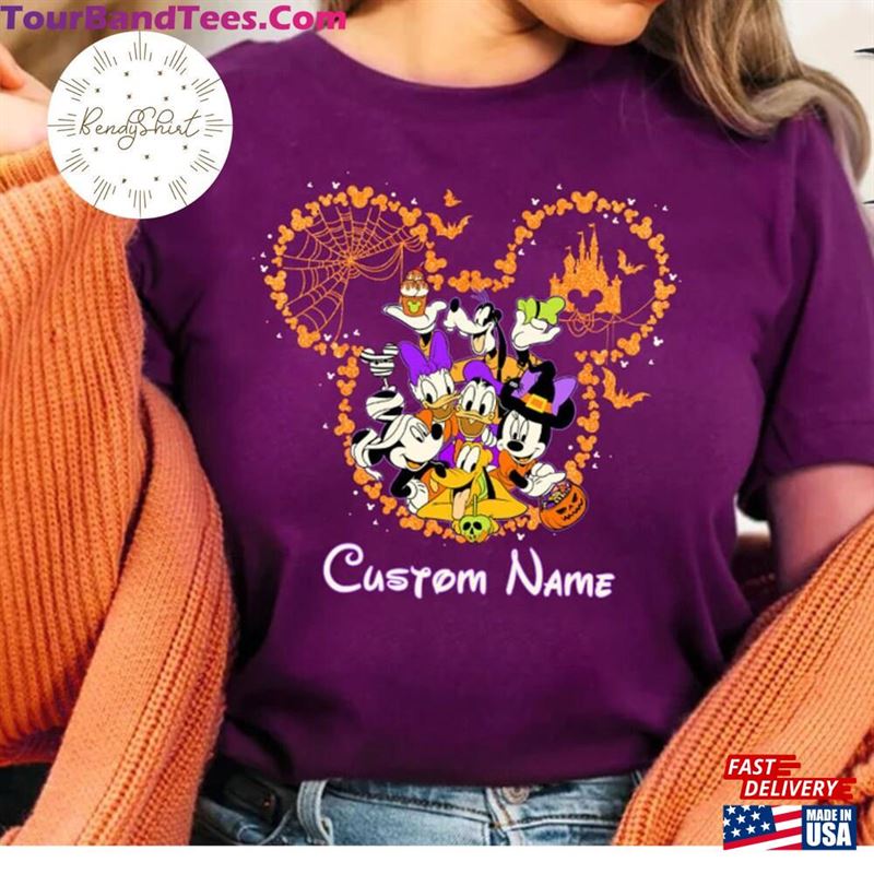 Personalized Mickey Friends Halloween Shirt Custom Name Family Matching Shirts Unisex Classic 29Uf163299 – Utopia Fashion