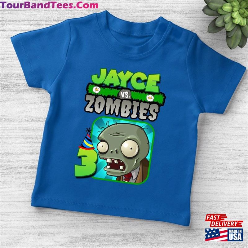 Personalized Plants Vs Zombies Birthday Shirt Family Party Tee T-Shirt Hoodie 29Uf142142 – Utopia Fashion