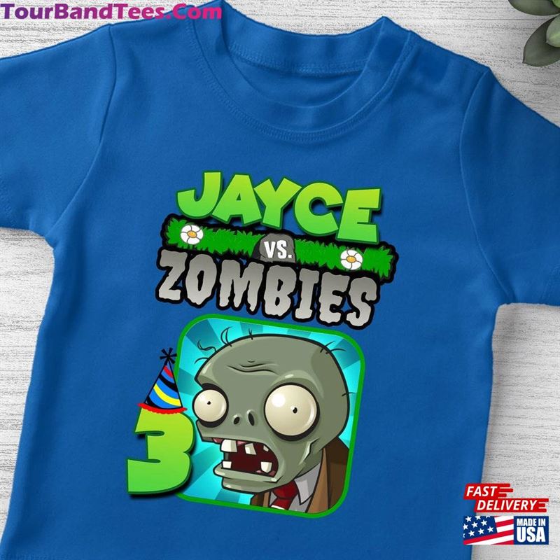 Personalized Plants Vs Zombies Birthday Shirt Family Party Tee T-Shirt Sweatshirt 29Uf142132 – Utopia Fashion