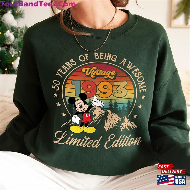 Personalized Vintage Limited Edition Mickey Shirt Disney 30Th Birthday Unisex Sweatshirt 29Uf152409 – Utopia Fashion