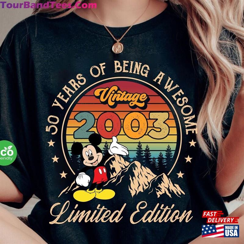 Personalized Vintage Limited Edition Mickey Shirt Disney 20Th Birthday Classic Hoodie 29Uf152392 – Utopia Fashion