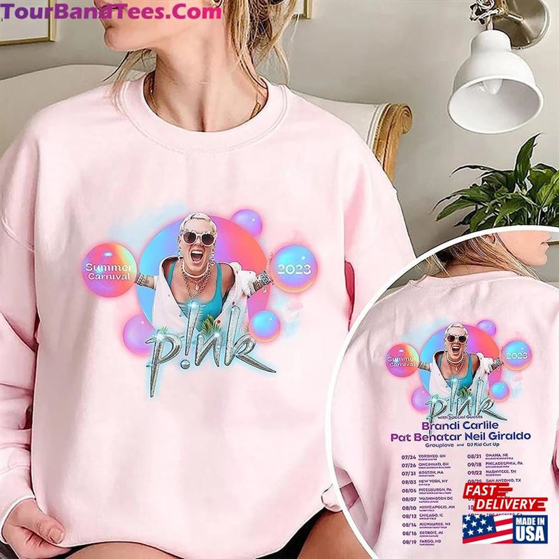 Pink P!Nk Singer Summer Carnival T-Shirt Fan Unisex Shirt Sweatshirt Classic Hoodie 29Uf142090 – Utopia Fashion